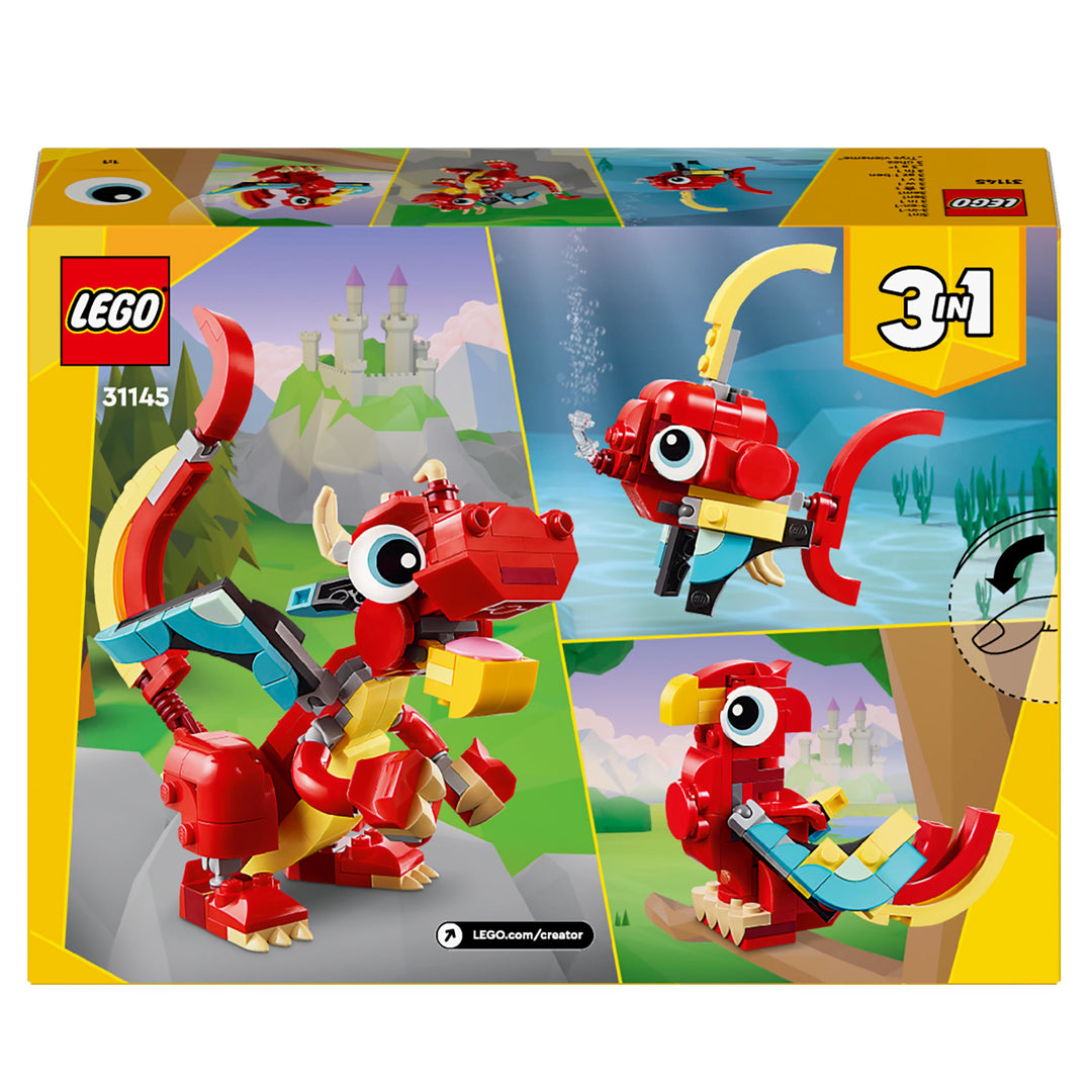 LEGO 31145 DRAGO ROSSO