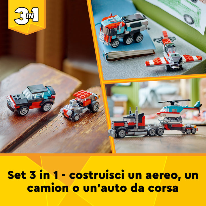 LEGO 31146 AUTOCARRO CON ELICOTTERO
