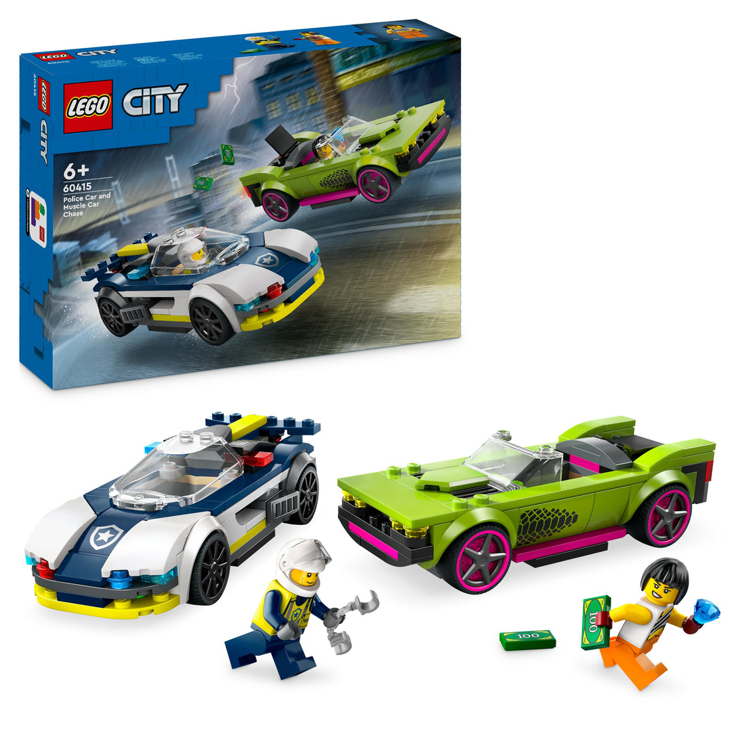 LEGO 60415 INSEGUIMENTO DELLA MACCHINA DA CORSA