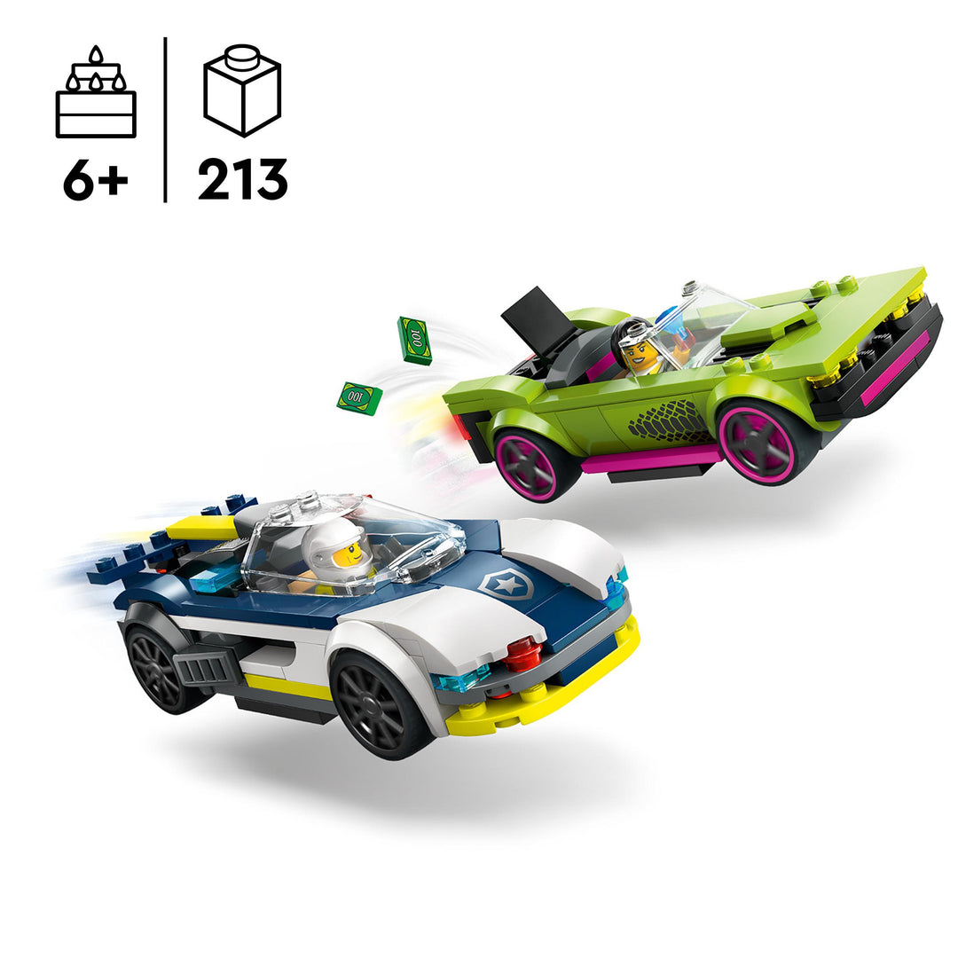 LEGO 60415 INSEGUIMENTO DELLA MACCHINA DA CORSA