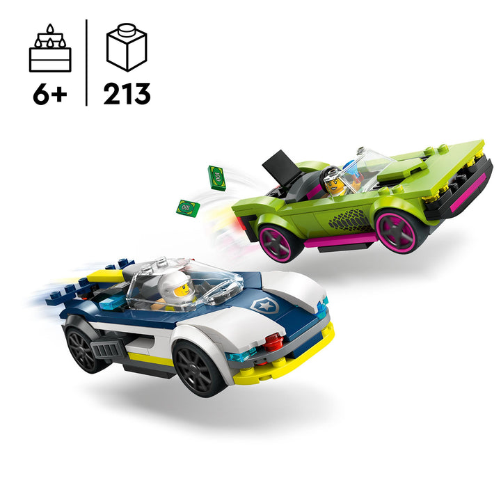 LEGO 60415 INSEGUIMENTO DELLA MACCHINA DA CORSA