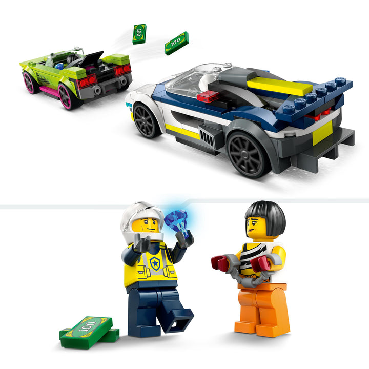 LEGO 60415 INSEGUIMENTO DELLA MACCHINA DA CORSA