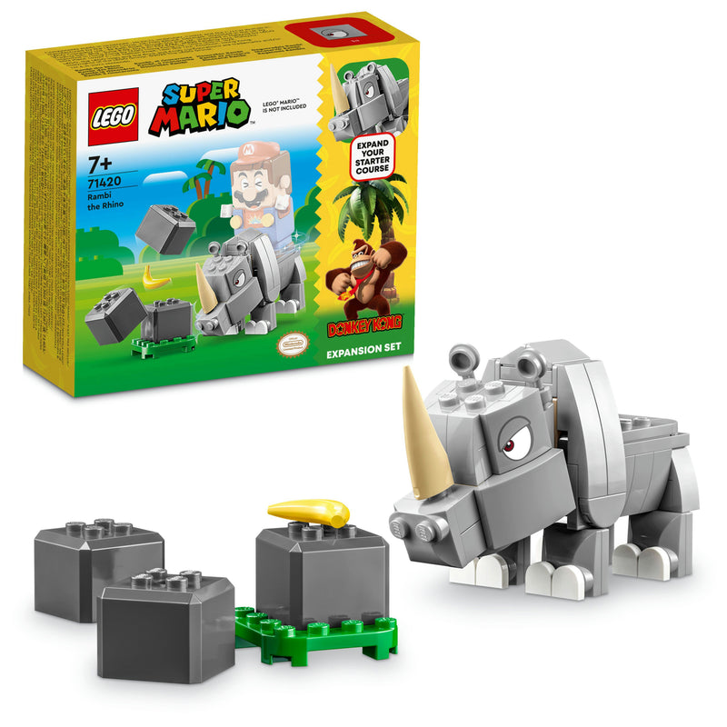 LEGO 71420 SUPER MARIO PACK DI ESPANSIONE RAMBI IL RINOCERONTE