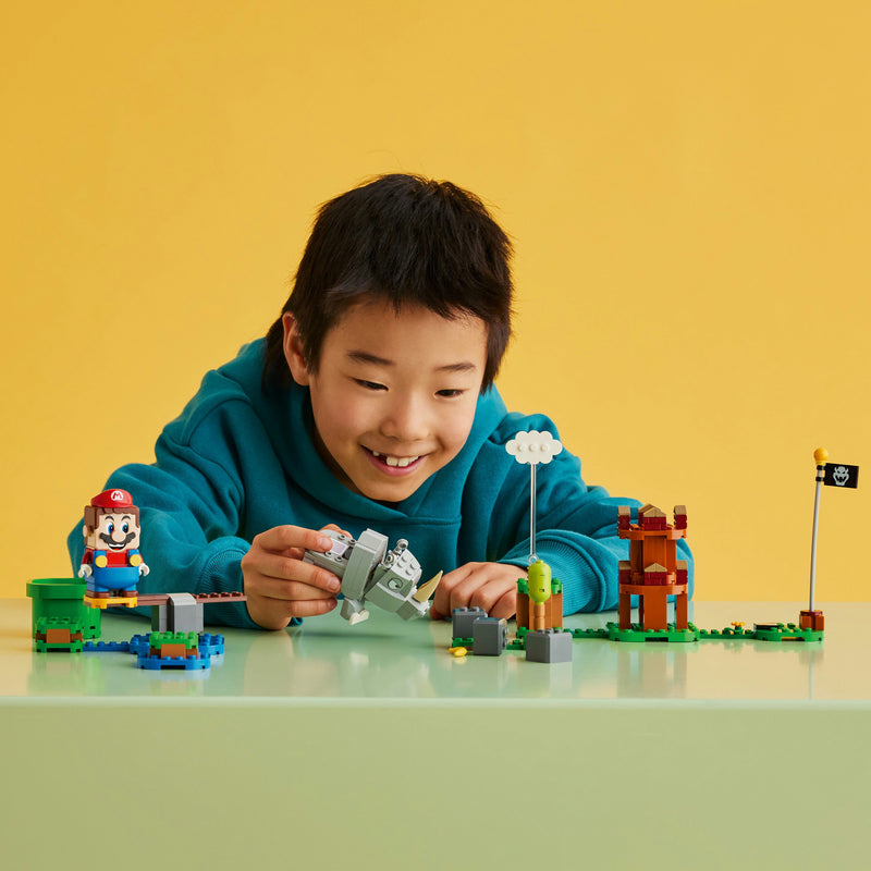 LEGO 71420 SUPER MARIO PACK DI ESPANSIONE RAMBI IL RINOCERONTE