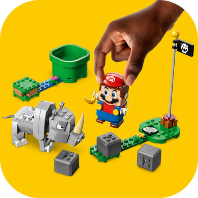 LEGO 71420 SUPER MARIO PACK DI ESPANSIONE RAMBI IL RINOCERONTE