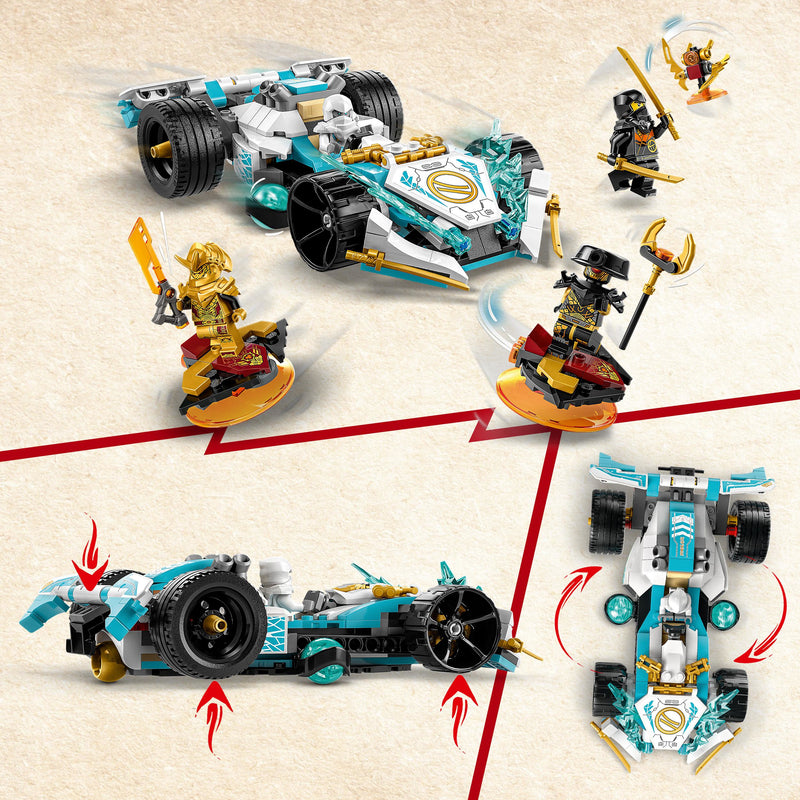 LEGO 71791 NINJAGO AUTO DA CORSA SPINJITZU DRAGON POWER DI ZANE