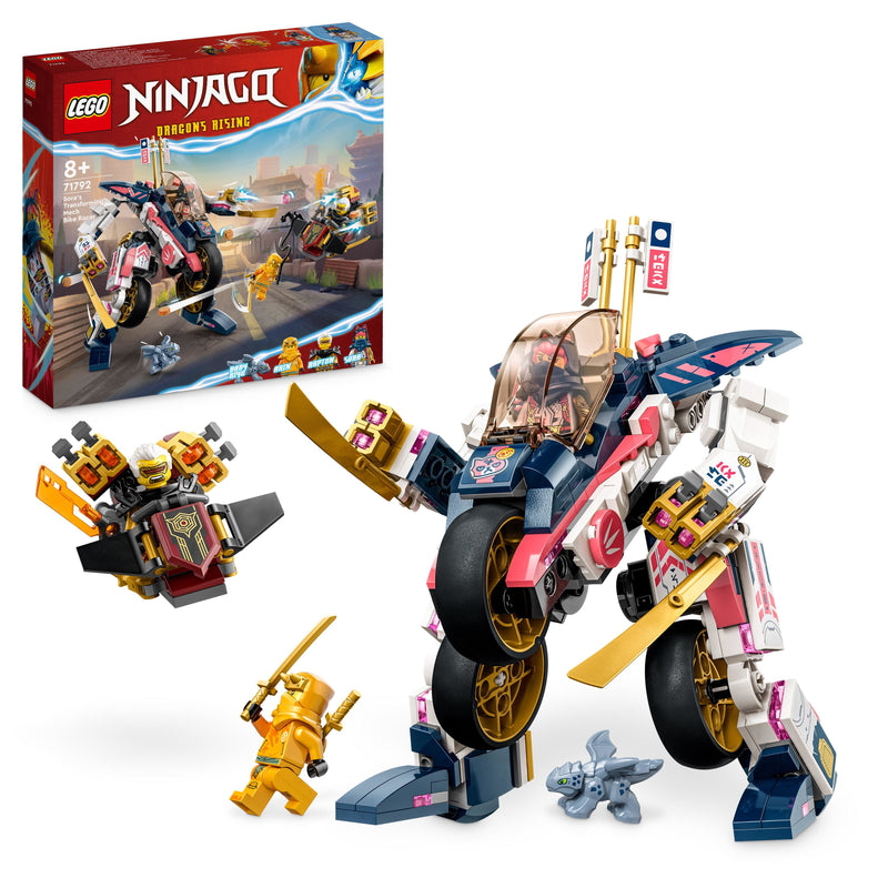 LEGO 71792 NINJAGO MOTO-MECH TRANSFORMER DI SORA