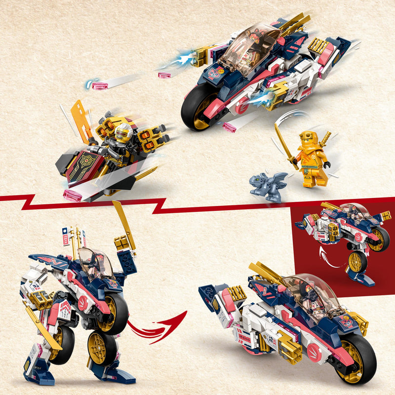 LEGO 71792 NINJAGO MOTO-MECH TRANSFORMER DI SORA