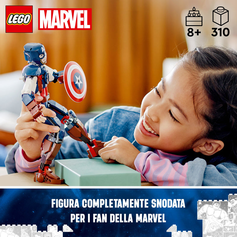 LEGO 76258 SUPER HEROES PERSONAGGIO DI CAPTAIN AMERICA