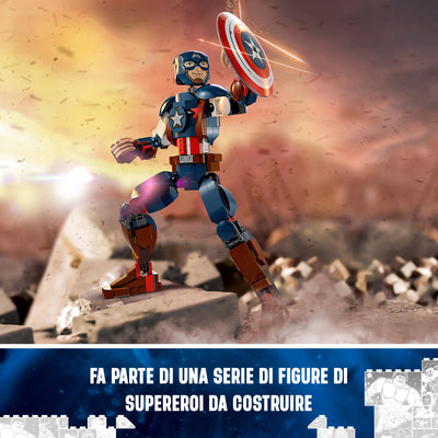 LEGO 76258 SUPER HEROES PERSONAGGIO DI CAPTAIN AMERICA