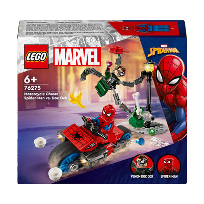 LEGO 76275 SUPER HEROES INSEGUIMENTO SULLA MOTO: SPIDER-MAN VS. DOC OCK