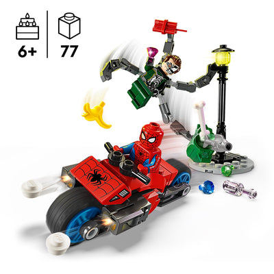 LEGO 76275 SUPER HEROES INSEGUIMENTO SULLA MOTO: SPIDER-MAN VS. DOC OCK