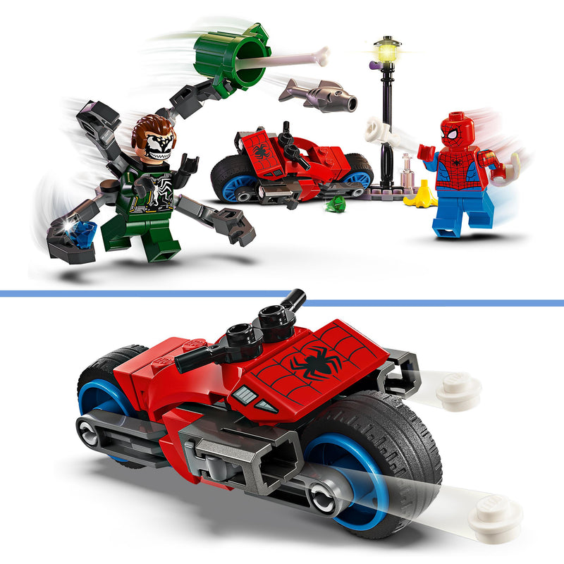 LEGO 76275 SUPER HEROES INSEGUIMENTO SULLA MOTO: SPIDER-MAN VS. DOC OCK