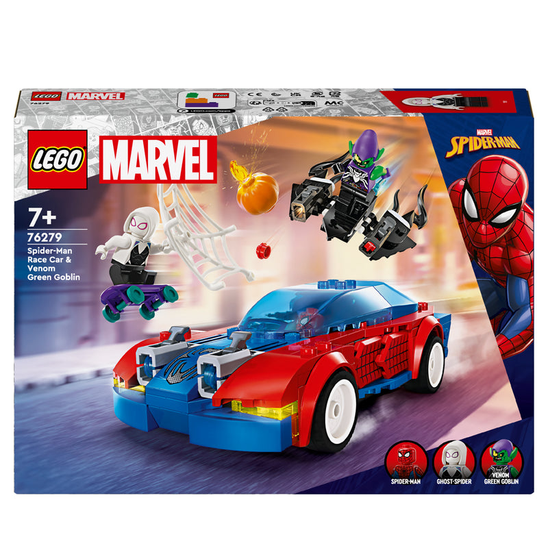 LEGO 76279 SUPER HEROES AUTO DA CORSA DI SPIDER-MAN E VENOM GOBLIN