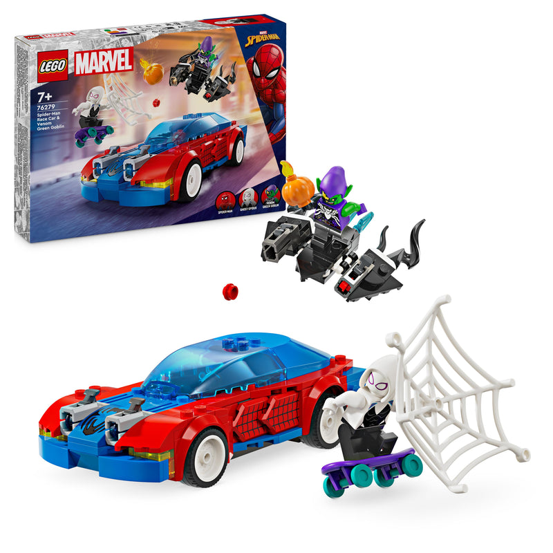 LEGO 76279 SUPER HEROES AUTO DA CORSA DI SPIDER-MAN E VENOM GOBLIN