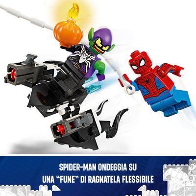 LEGO 76279 SUPER HEROES AUTO DA CORSA DI SPIDER-MAN E VENOM GOBLIN