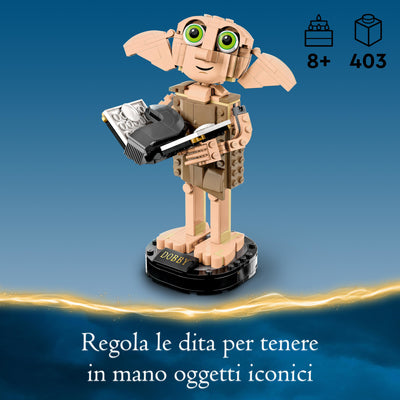 LEGO 76421 HARRY POTTER DOBBY L'ELFO DOMESTICO