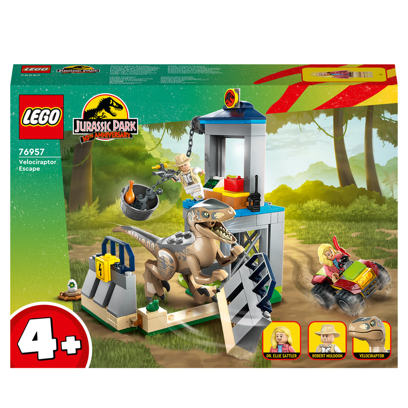 LEGO 76957 JURASSIC WORLD LA FUGA DEL VELOCIRAPTOR