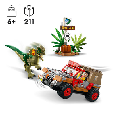 LEGO 76958 JURASSIC WORLD L'AGGUATO DEL DILOFOSAURO