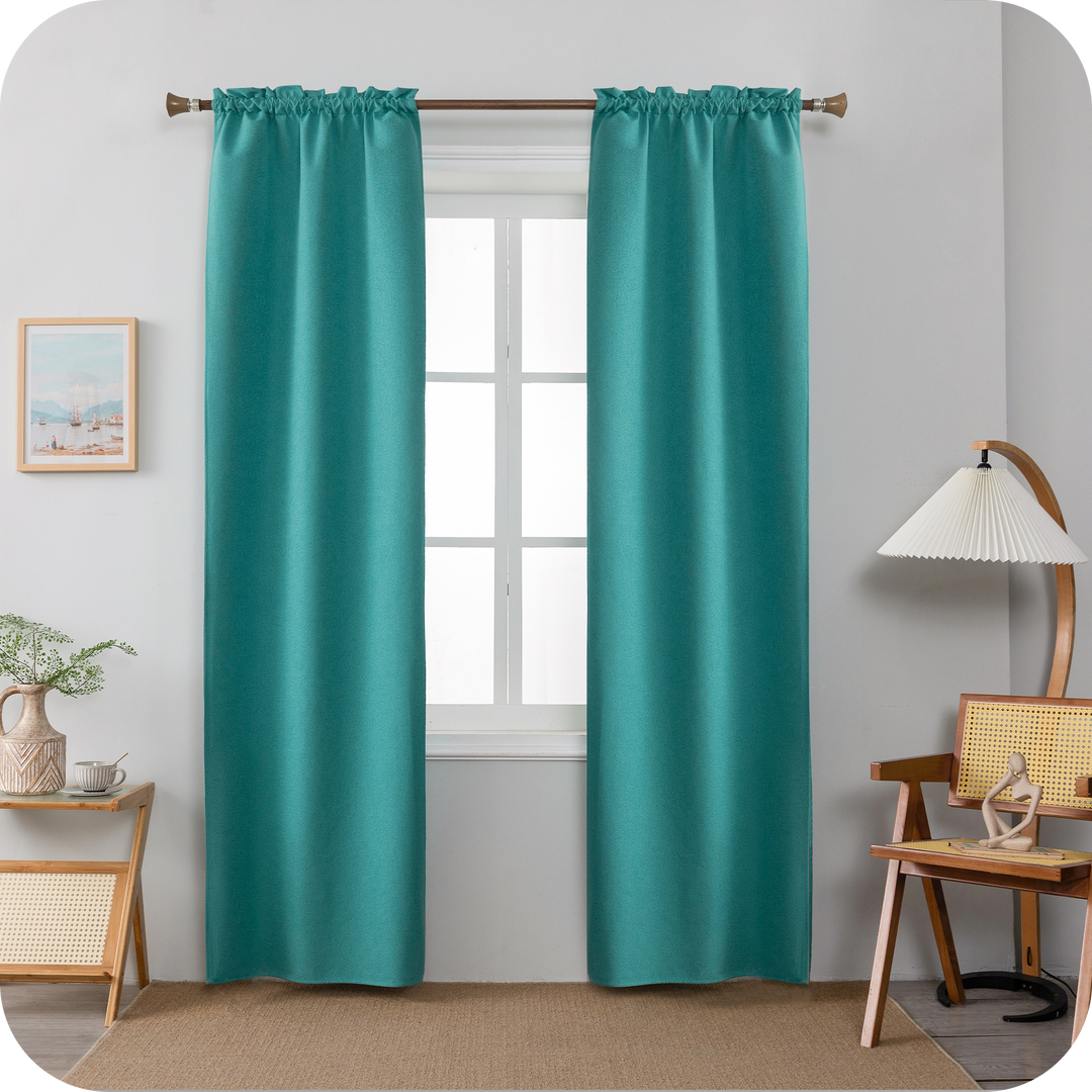 TENDA BARBADOS TOTALMENTE OSCURANTE 2X55X240CM VERDE ACQUA