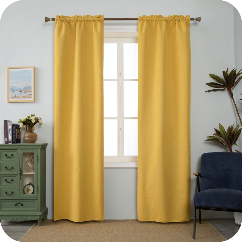 TENDA BARBADOS TOTALMENTE OSCURANTE 2X55X240CM GIALLO