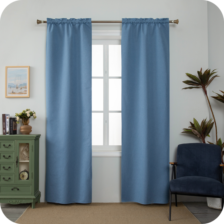TENDA BARBADOS TOTALMENTE OSCURANTE 2X55X240CM DENIM