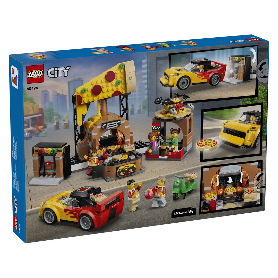 LEGO 60496 CENTRO DI CONSEGNA PIZZE CON VEICOLI