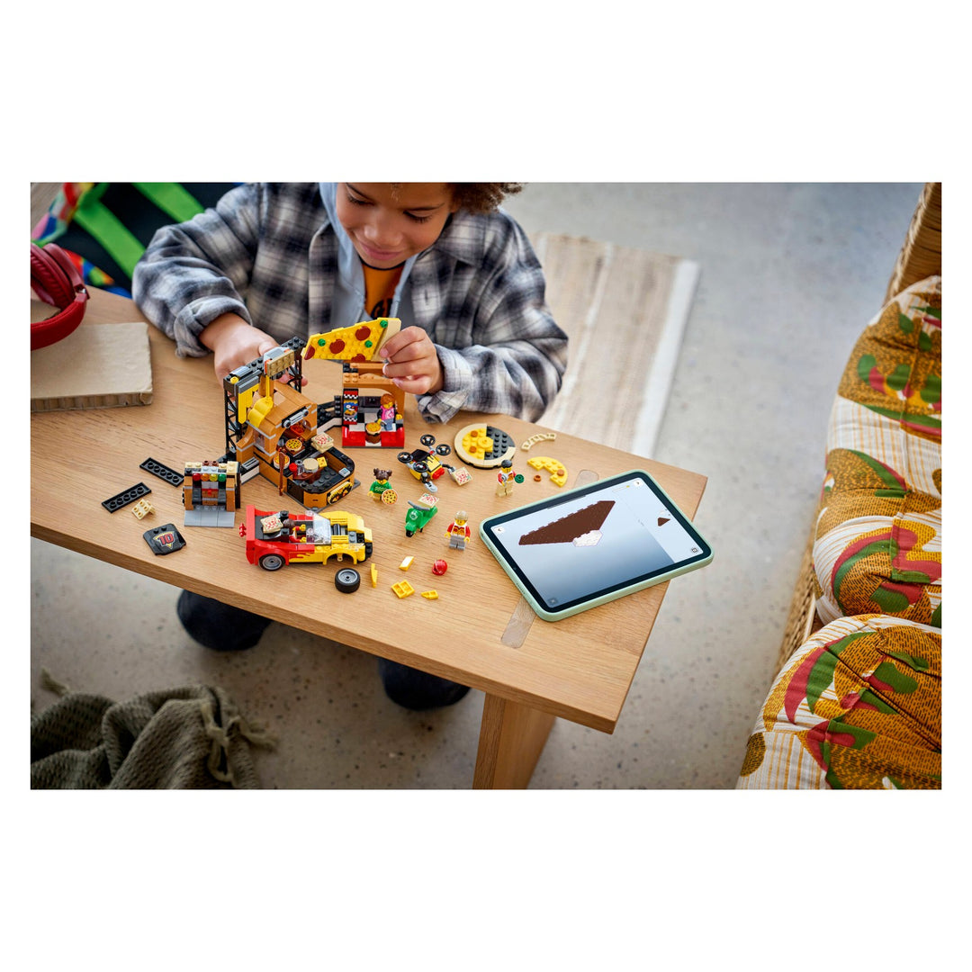 LEGO 60496 CENTRO DI CONSEGNA PIZZE CON VEICOLI