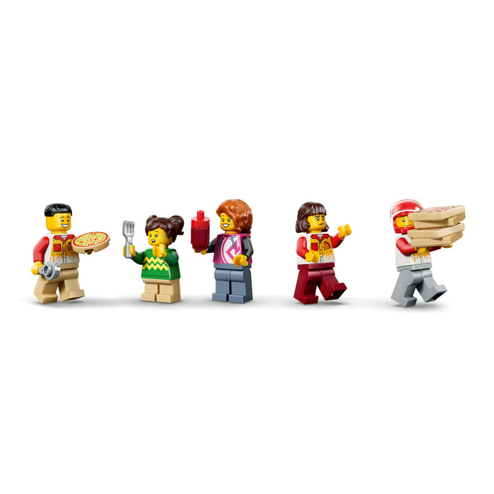 LEGO 60496 CENTRO DI CONSEGNA PIZZE CON VEICOLI