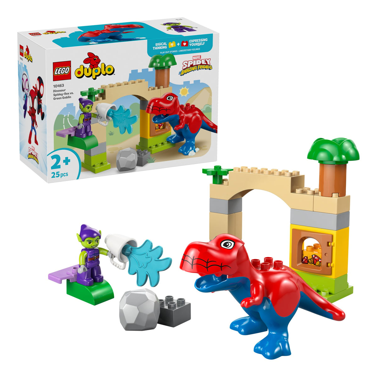 LEGO 10463 DINOSAURO SPIDEY-REX VS. GOBLIN