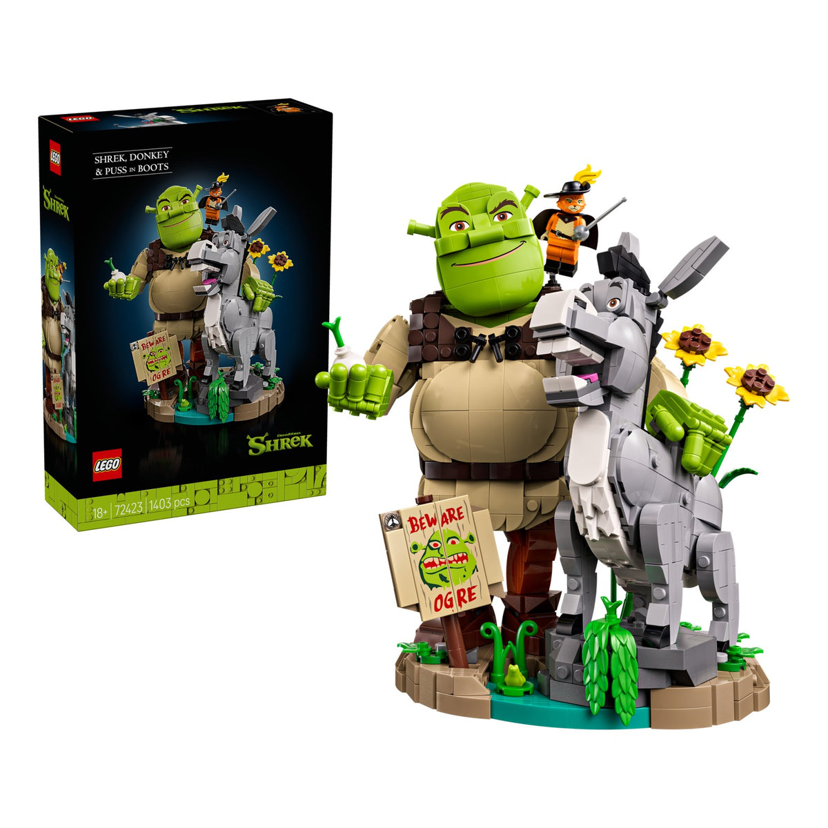 LEGO 72423 SHREK, CIUCHINO E GATTO CON GLI STIVALI