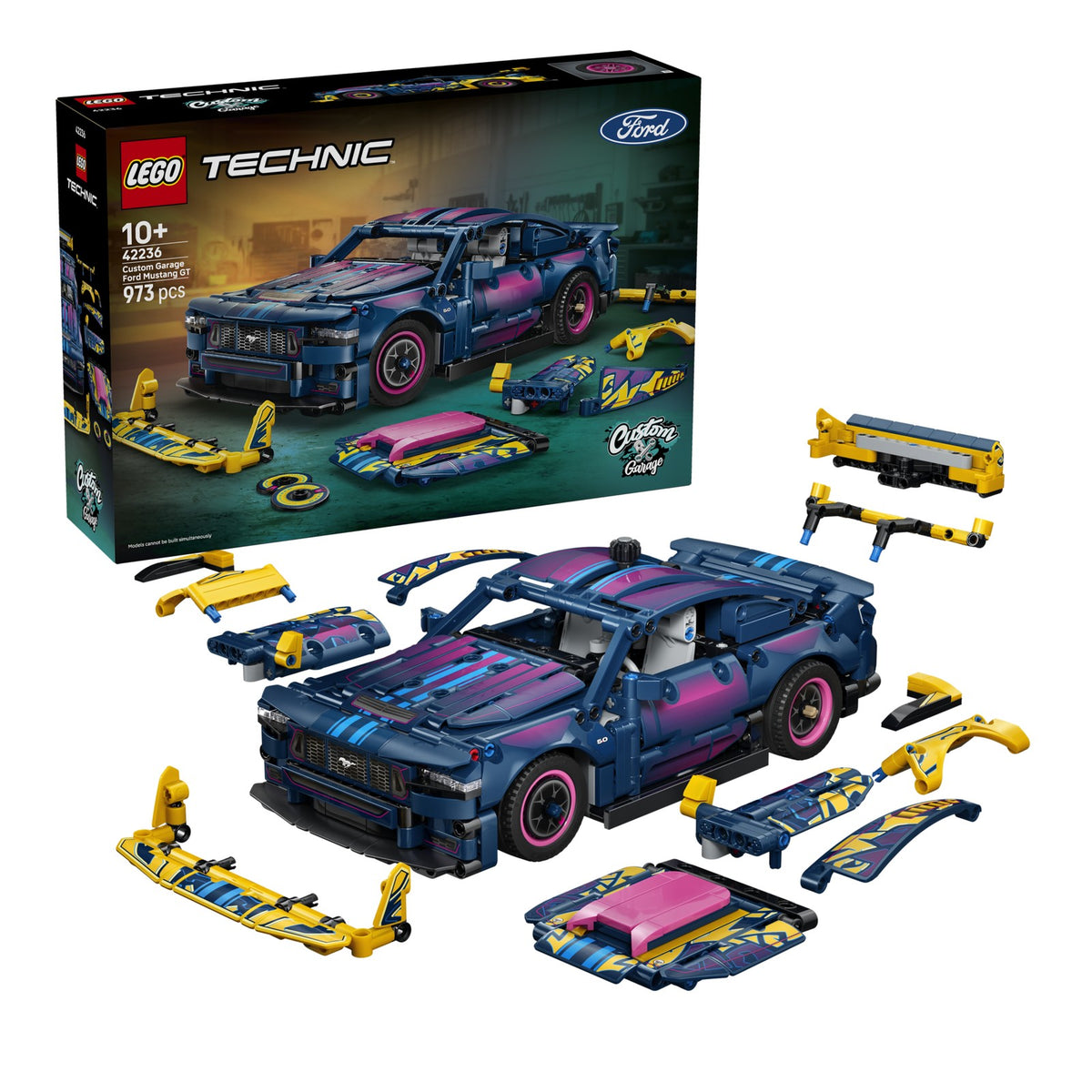 LEGO 42236 AUTO FORD MUSTANG GT CUSTOM GARAGE