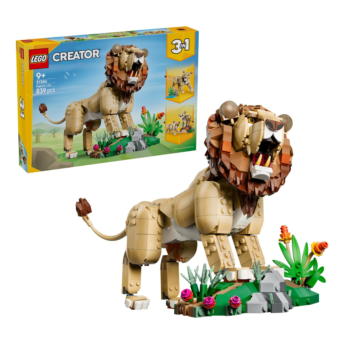 LEGO 31386 ANIMALI SELVATICI: LEONE MAESTOSO