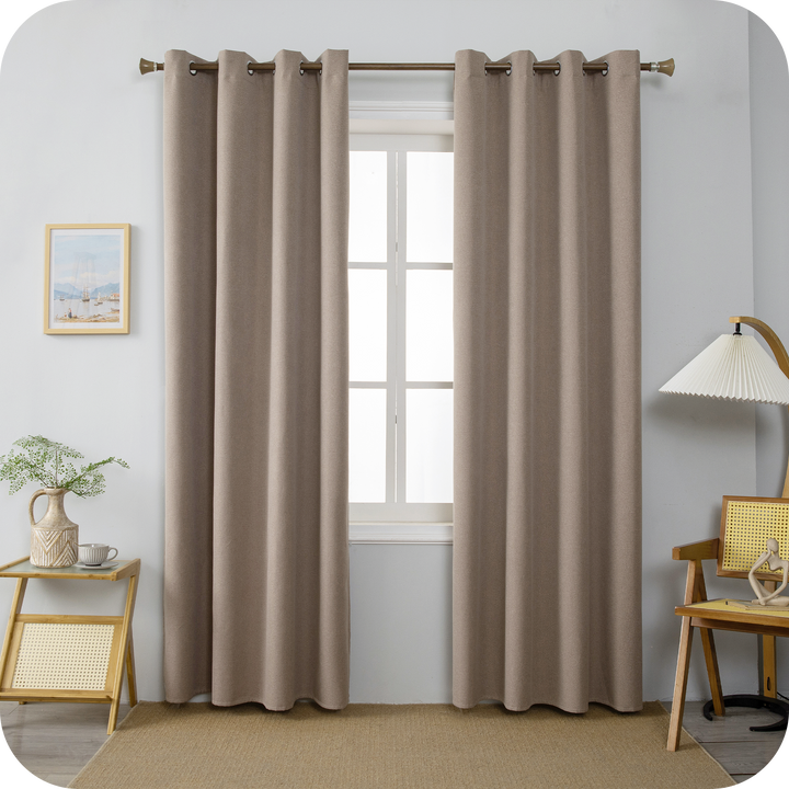 TENDA BARBADOS TOTALMENTE OSCURANTE 1 PANNELLO 140X220CM MARRONCINO