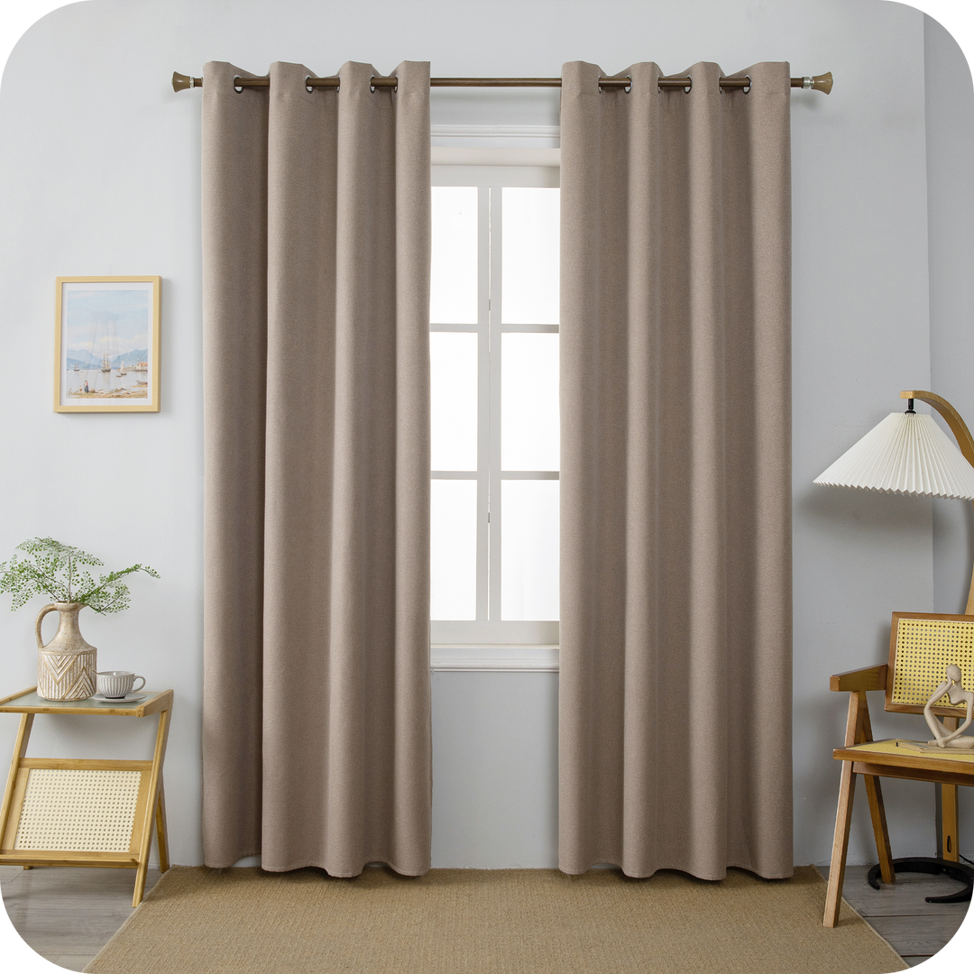 TENDA BARBADOS TOTALMENTE OSCURANTE 1 PANNELLO 140X200CM MARRONCINO