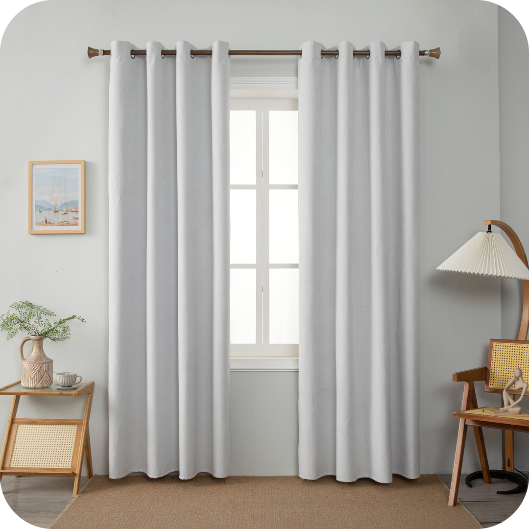 TENDA BARBADOS TOTALMENTE OSCURANTE 1 PANNELLO 140X240CM BIANCO FUMO