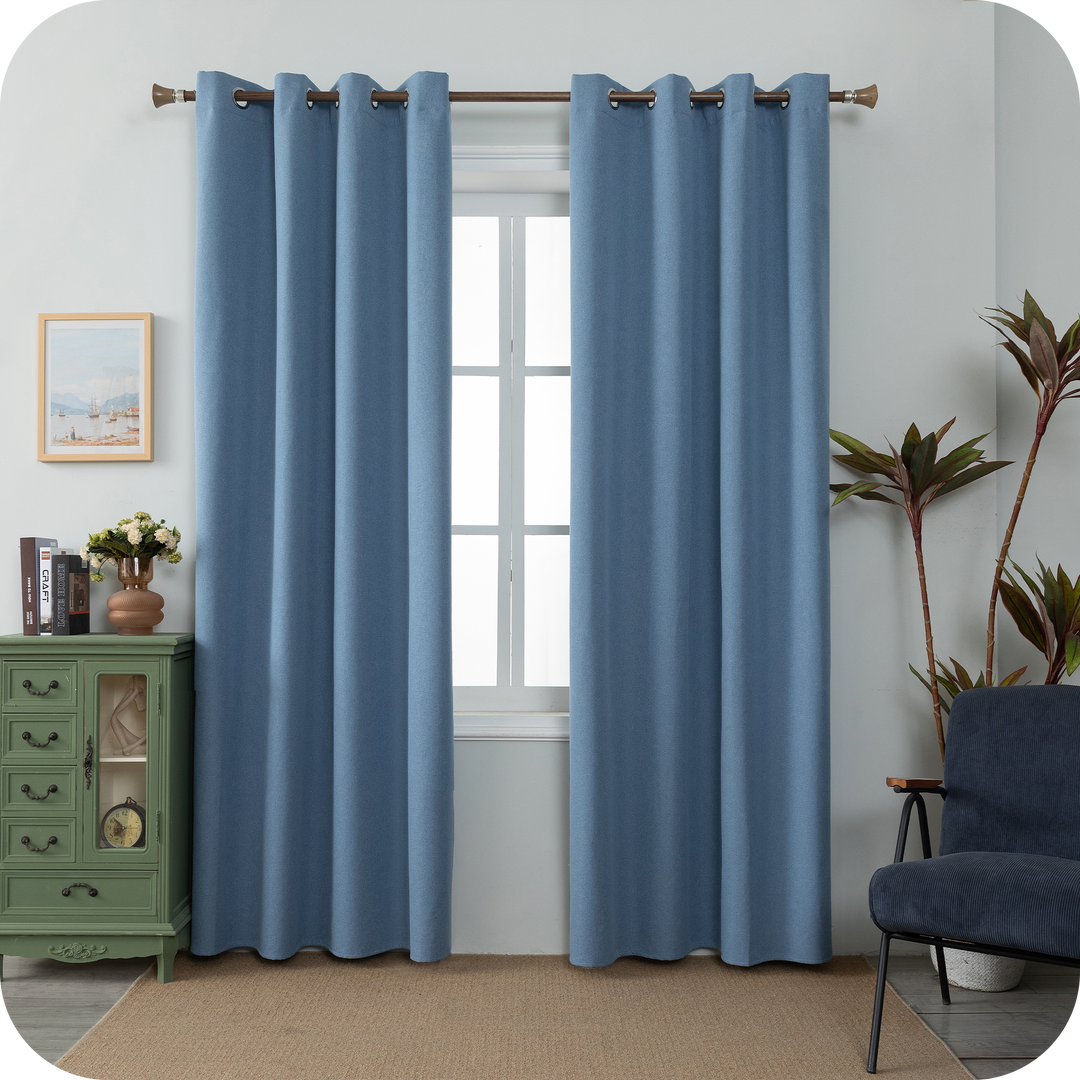 TENDA BARBADOS TOTALMENTE OSCURANTE 1 PANNELLO 140X260CM DENIM