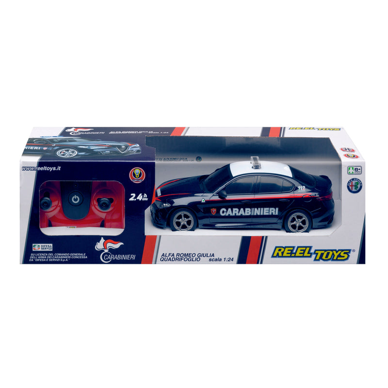 AUTO RADIOCOMANDATA ALFA ROMEO GIULIETTA QUADRIFOGLIO CARABINIERI 1:24