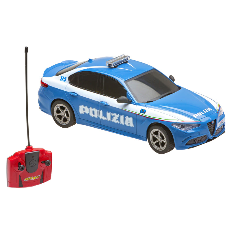 AUTO RADIOCOMANDATA ALFA ROMEO GIULIETTA QUADRIFOGLIO POLIZIA STRADALE 1:24