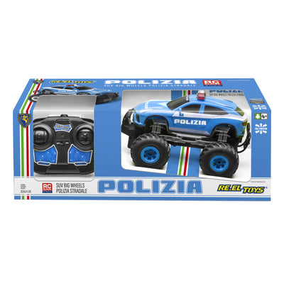 AUTO RADIOCOMANDATA SUV BIG WHEELS POLIZIA STRADALE 1:20