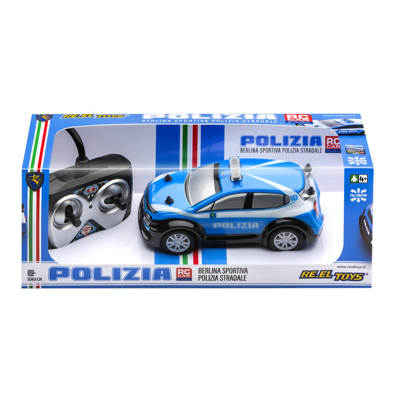 AUTO RADIOCOMANDATA BERLINA SPORTIVA POLIZIA STRADALE 1:26