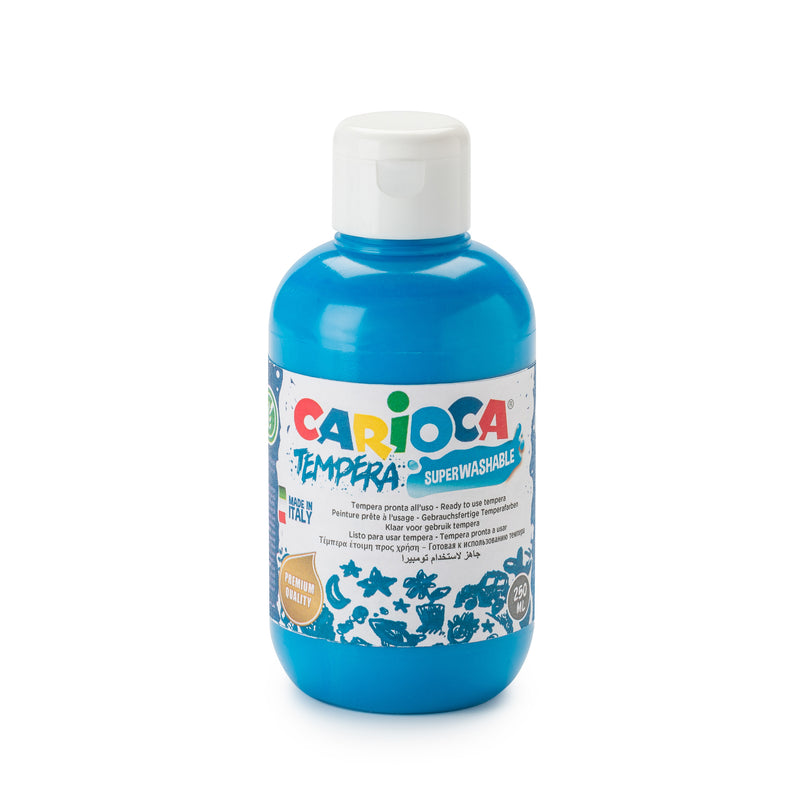 BOTTIGLIA TEMPERA 250ML CIANO