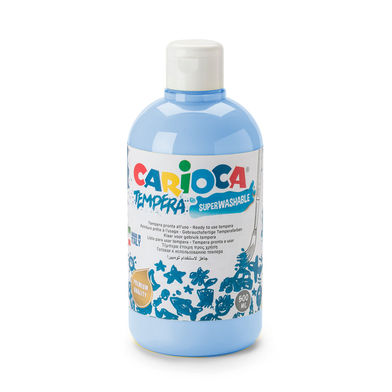 BOTTIGLIA TEMPERA 500ML AZZURRO