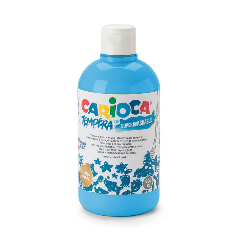 BOTTIGLIA TEMPERA 500ML CIANO