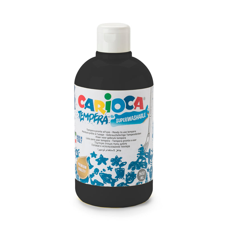 BOTTIGLIA TEMPERA 500ML NERO