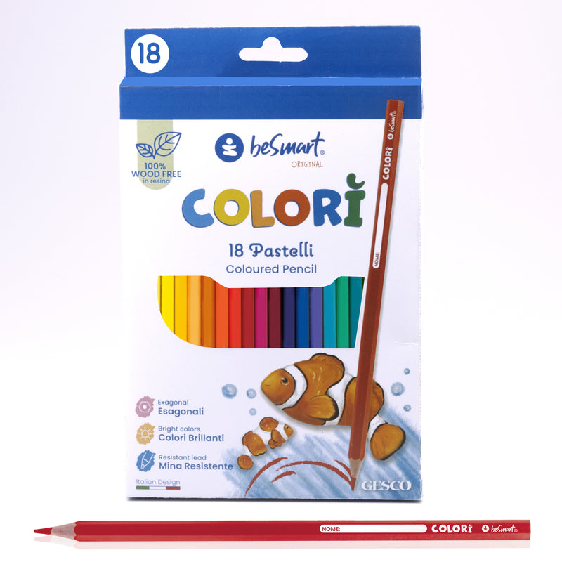 SCATOLA 18 PASTELLI COLORÌ BESMART