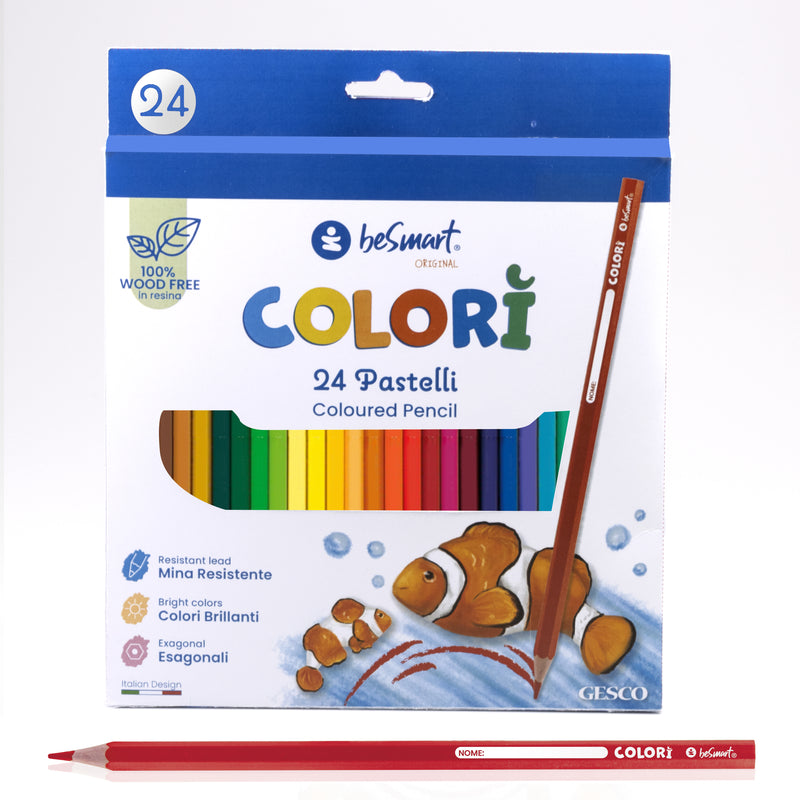 SCATOLA 24 PASTELLI COLORÌ BESMART