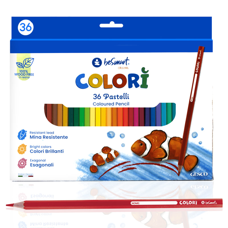 SCATOLA 36 PASTELLI COLORÌ BESMART