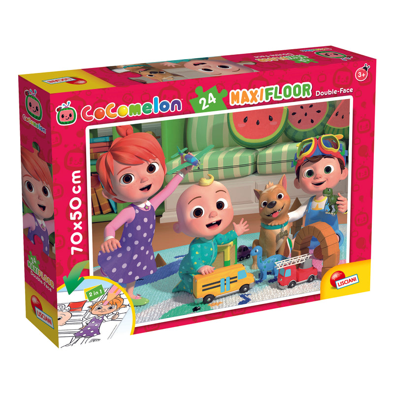 PUZZLE DF MAXI FLOOR COCOMELON A SUNNY DAY FOR PLAY - 24 PEZZI