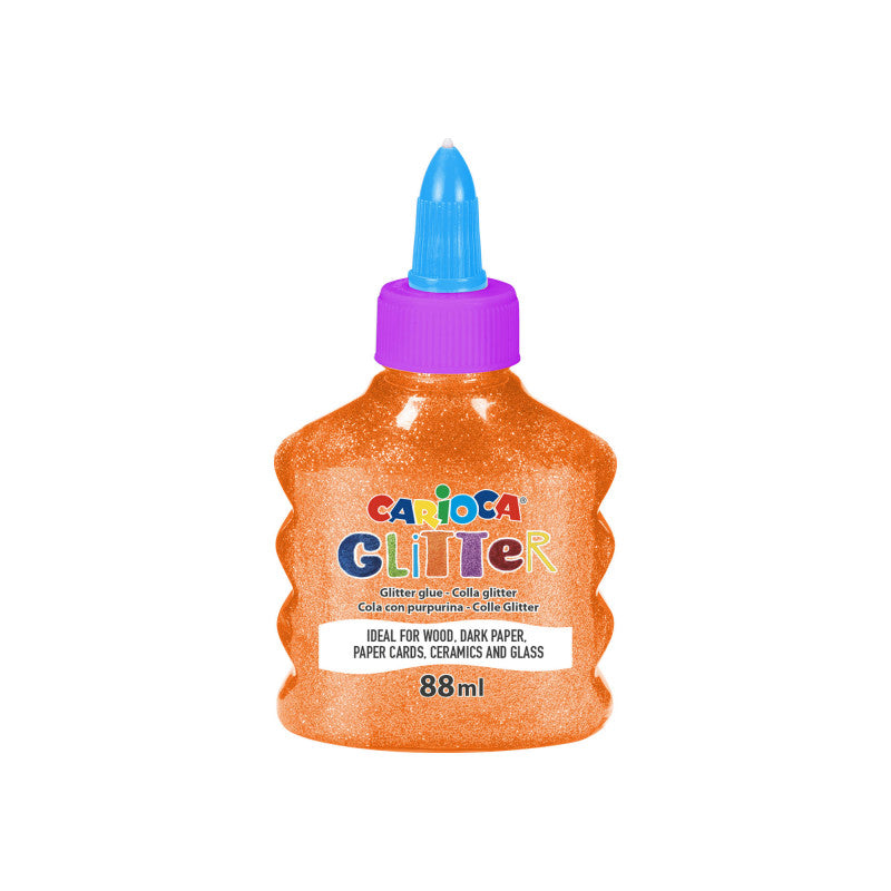 COLLA CON GLITTER NEON 88ML ARANCIO